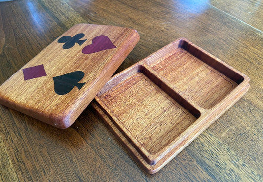 Bridge set box - Hand-made w/inlay